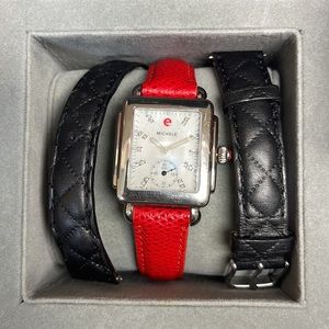 Michele Deco mid dial diamond watch